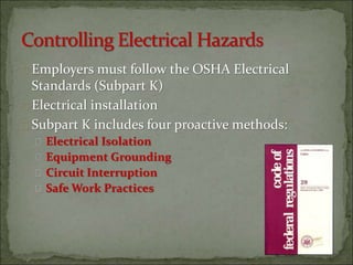 Electrical Isolation Methods 2014 electrical safety | PPT