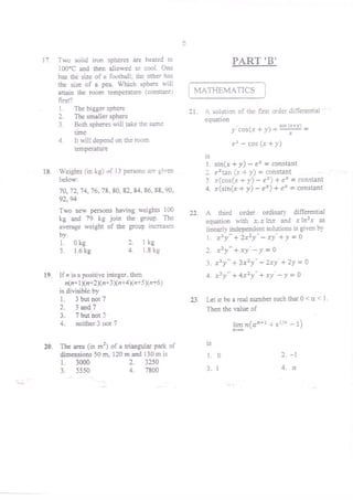 CSIR UGC JRF/NET 2014 DEC ENG SCI | PDF