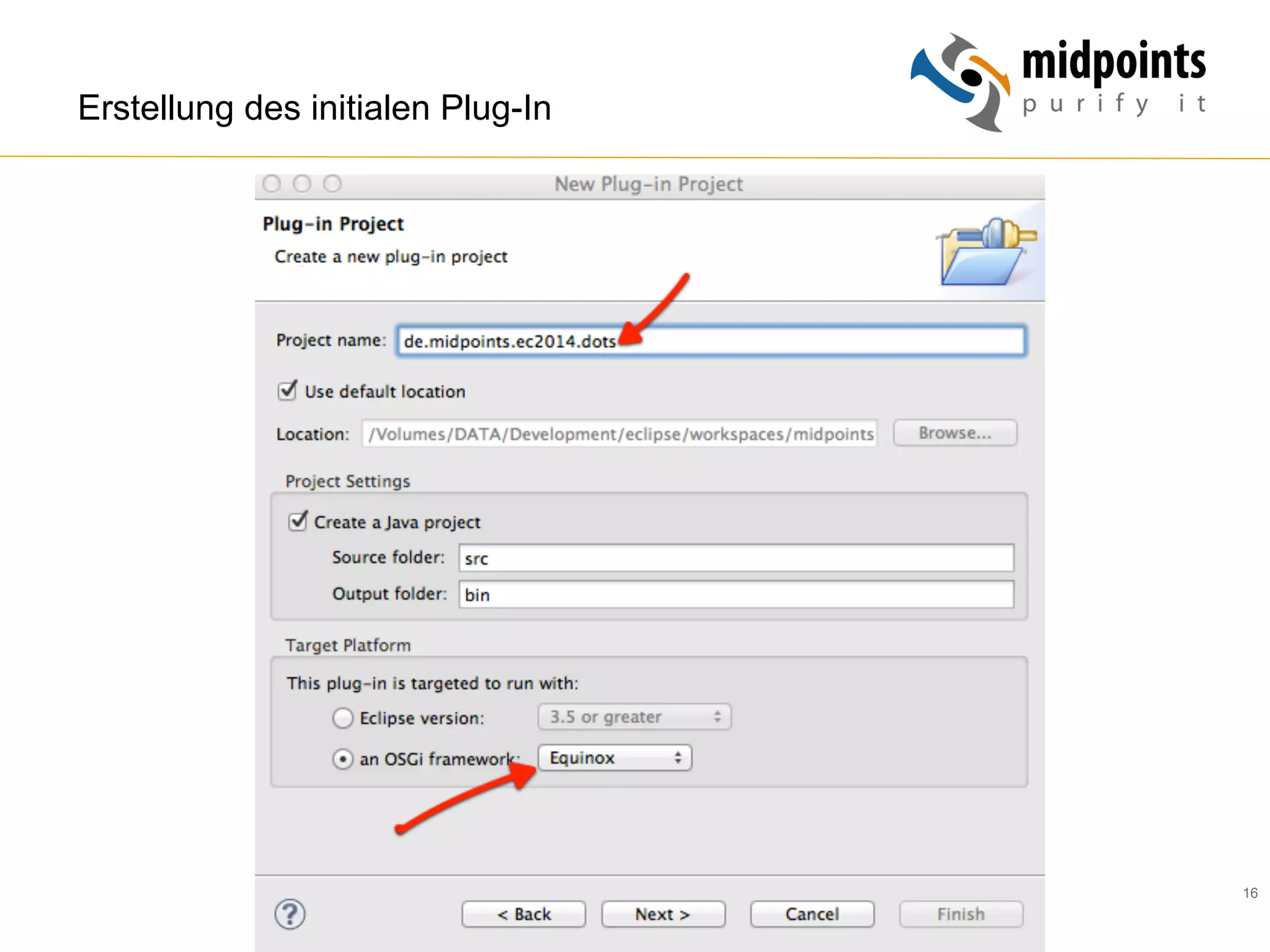 16
Erstellung des initialen Plug-In
 
