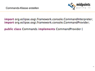 65
Commands-Klasse erstellen
 