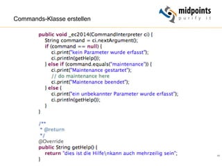 66
Commands-Klasse erstellen
 