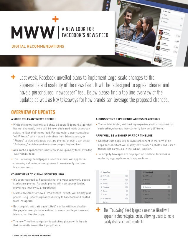 Digital Recommendations A New Look For Facebook S News Feed