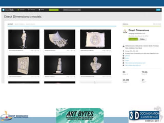 FARO 2014 3D Documentation Presentation by Direct Dimensions "3D Scanning for 3D Printing, Making Reality Digital, and the...