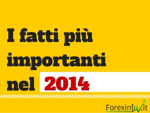 I fatti più
importanti
nel 2014
 