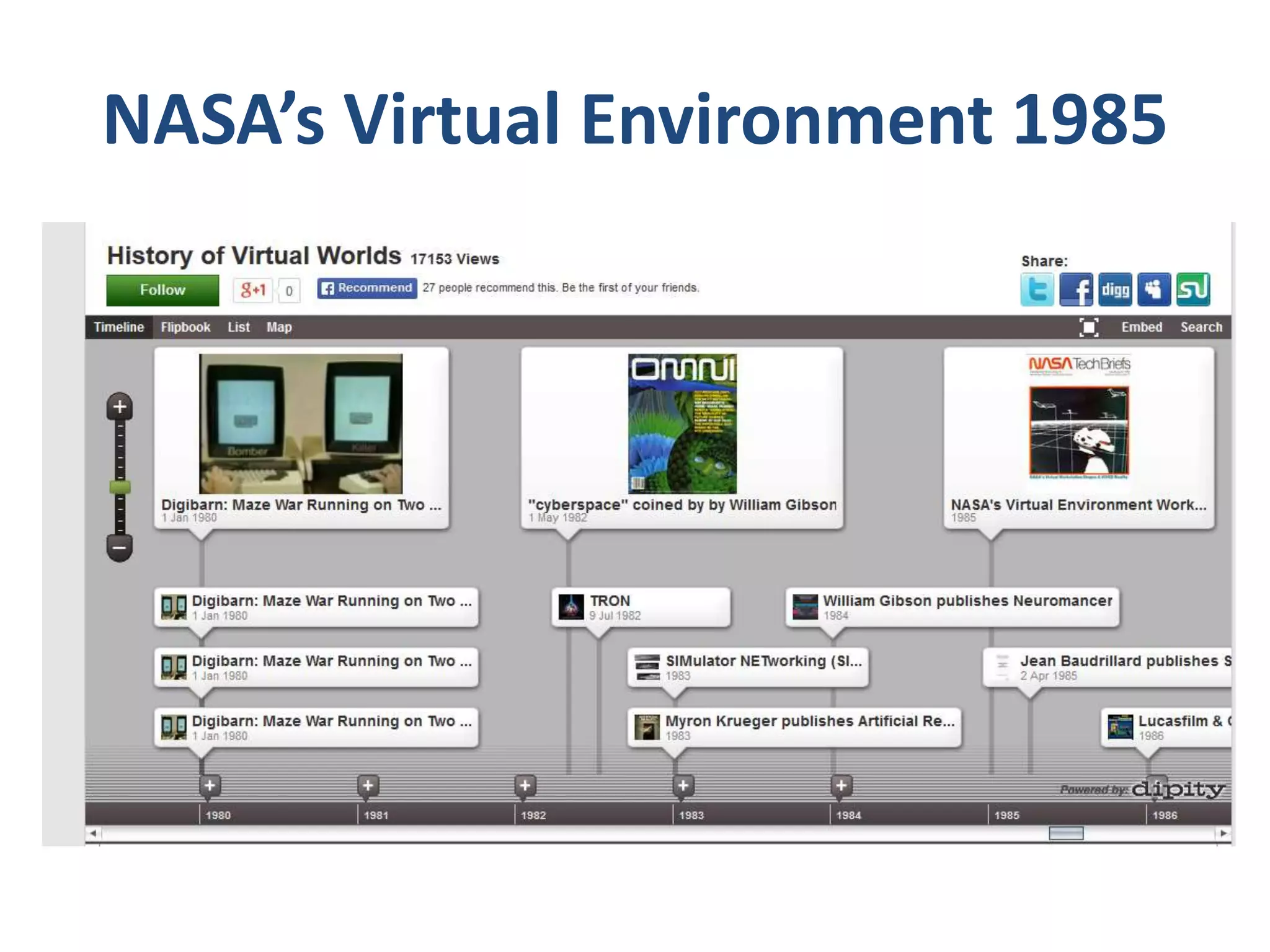 NASA’s Virtual Environment 1985

 