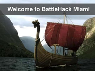 Welcome to BattleHack Miami

 