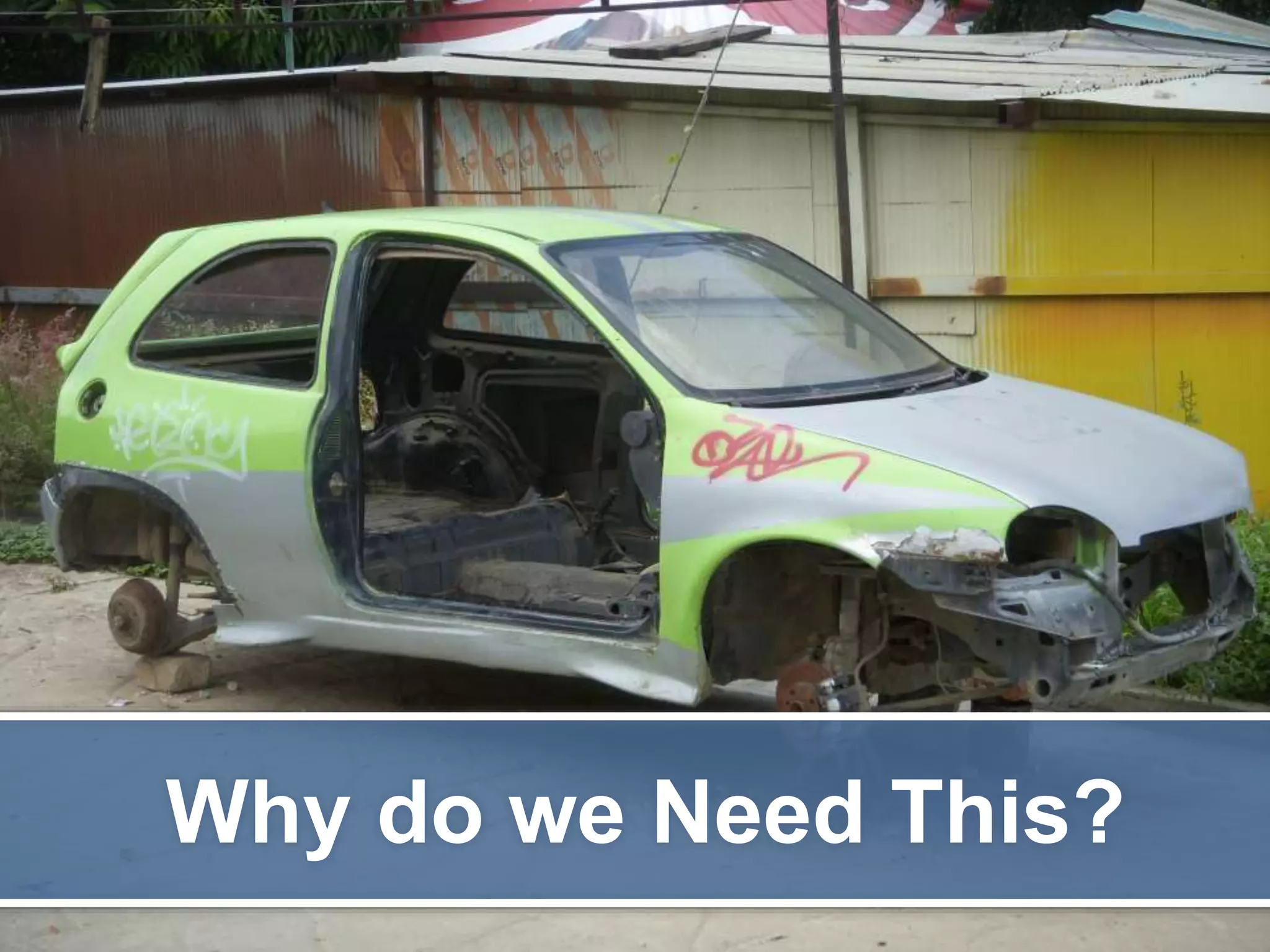 Why do we Need This? 