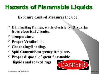 Flammable & Combustible Safety Course 2014 | PPT