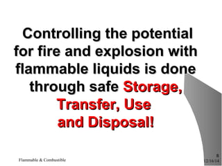 Flammable & Combustible Safety Course 2014 | PPT