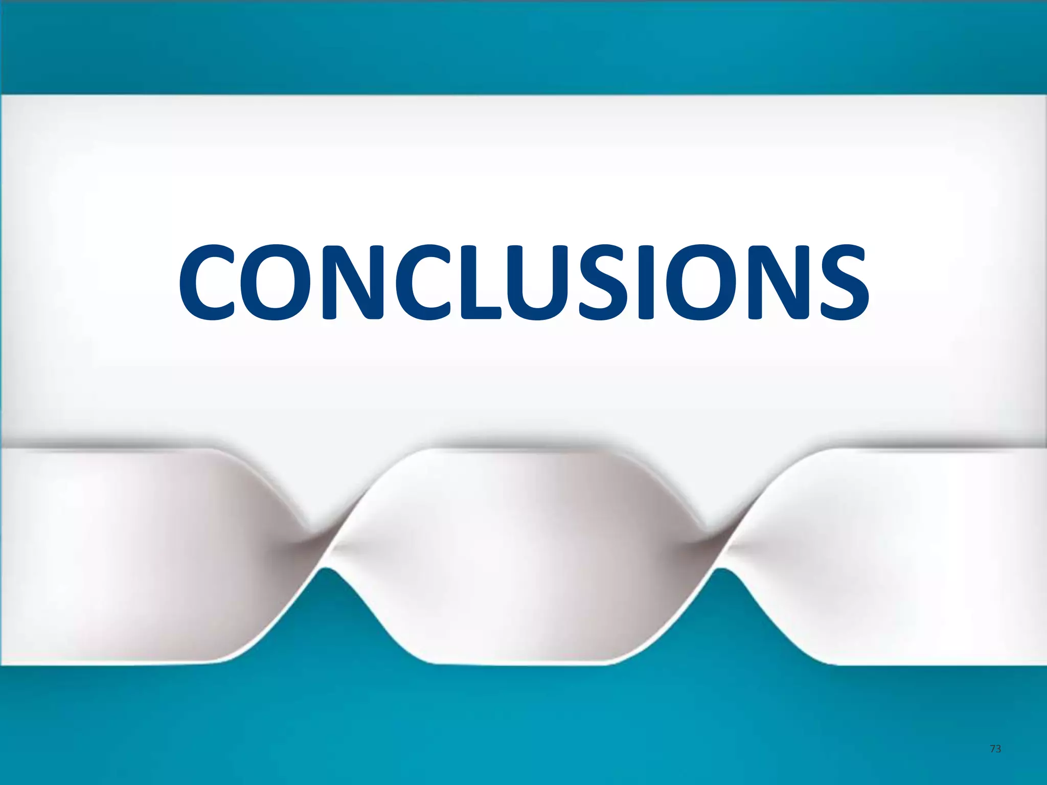 CONCLUSIONS
73
 