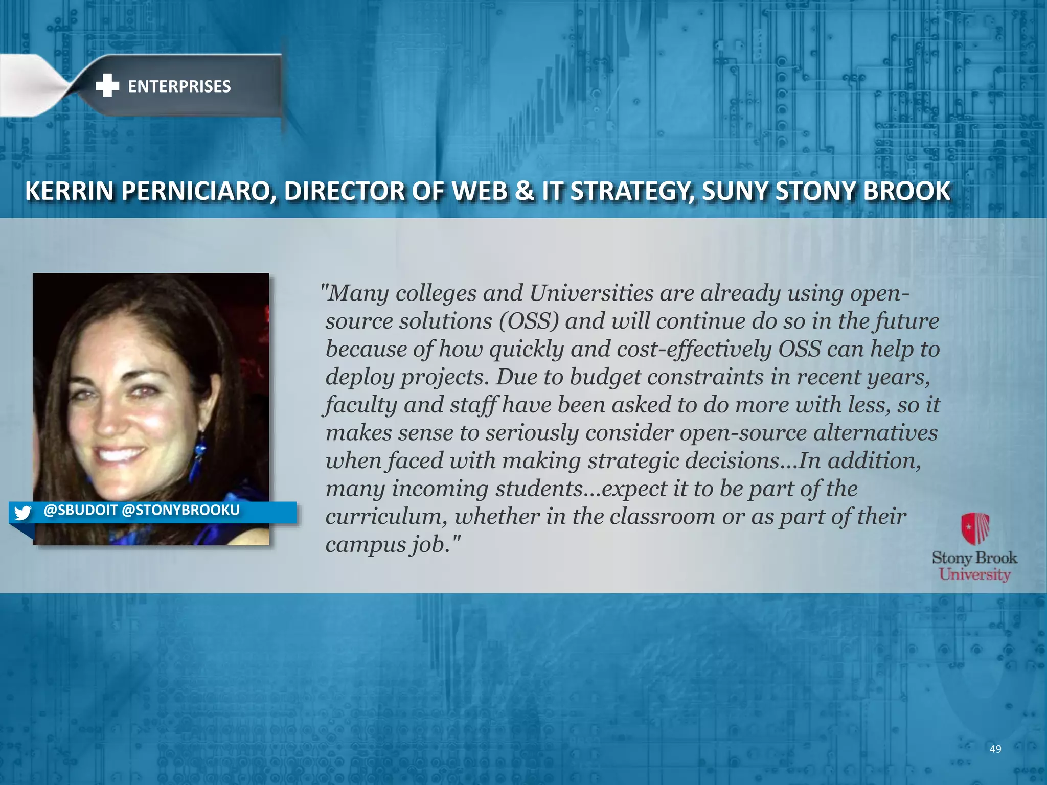 OPEN SOURCE POWERING EDUCATION 49 