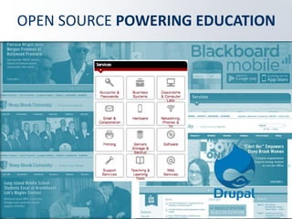 “We are seeing the government and education sectors increasingly
adopt open source platforms as the foundation for key initiatives.
Open source technologies enable organizations to achieve high
levels of agility in a cost effective manner. Eucalyptus began as a
student research project at UC Santa Barbara in 2007 and we
continue to receive significant contributions to the community
from the education sector.
Cornell University, Oxford University, USDA, FDA, and NASA JPL
and Goddard, have deployed our open source private and hybrid
cloud solutions to drive innovation across their organizations and
accelerate business objectives.”
GREG DEKOENIGSBERG, VP OF COMMUNITY AND PRODUCT, EUCALYPTUS
@GREGDEK @EUCALYPTUS
INDUSTRIES
50
 