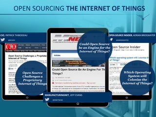 OPEN API FUELS OPEN SOURCE
14%
Don’t
Know/Not
Sure
9%
Will Substitute
for or Inhibit
Growth
7%
Will Have No
Impact
68%
Will Reinforce Growth/Adoption
66
 