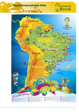 Map of Brazil and Host Cities
1
 