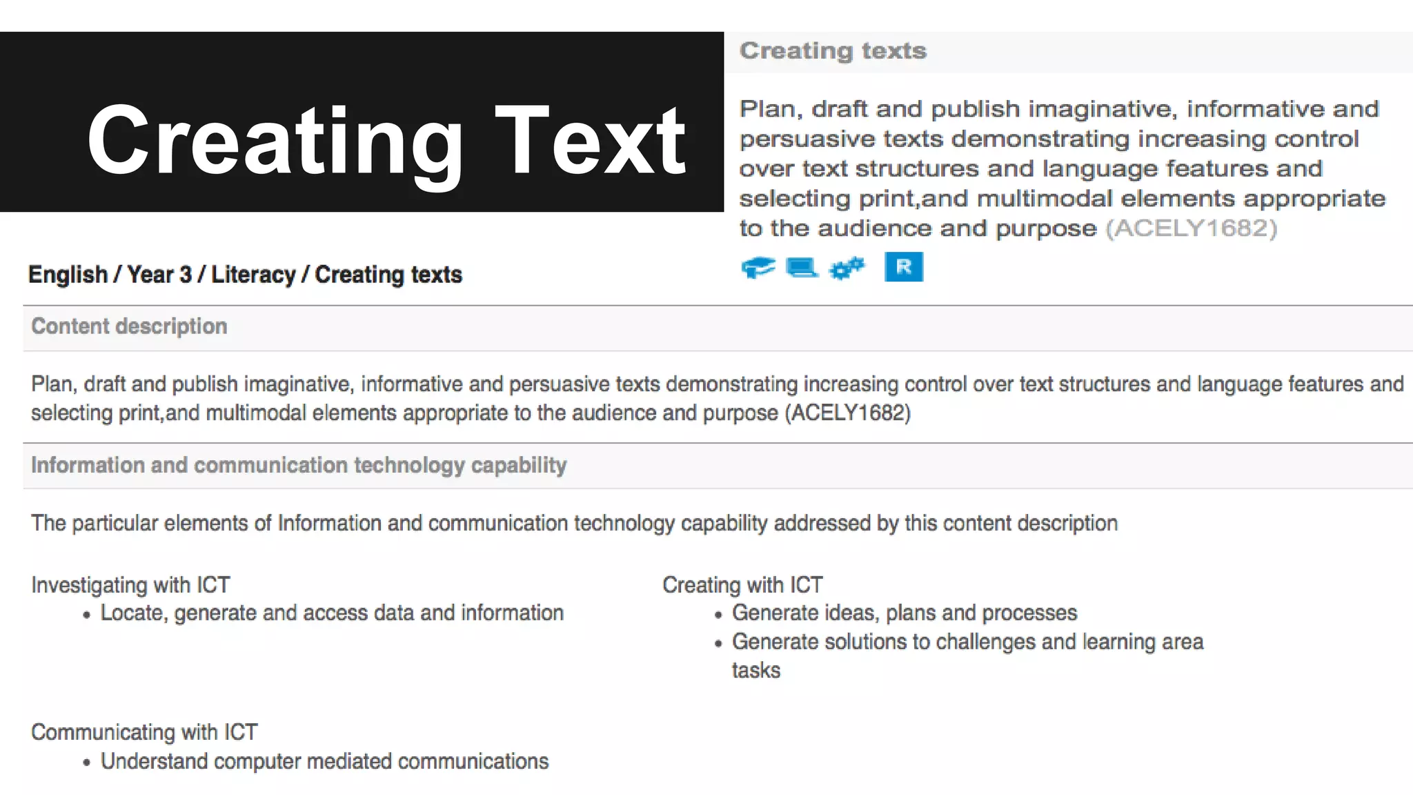 Creating Text 
 