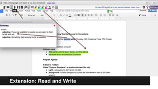 Extension: Read and Write 
 