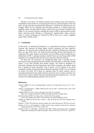 Generation-C - Innovation, UGC, IP laws, Social Media, Hacking, iPhone, DRM, User innovation