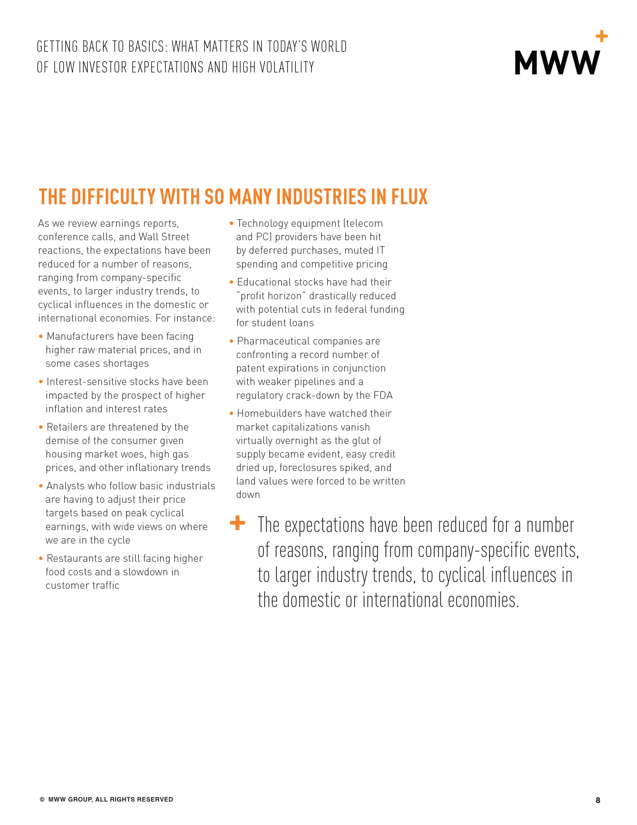 Getting Back to Basics: Communicating Your Company's Value