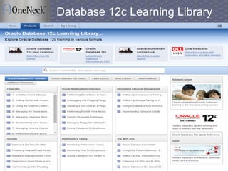 Copyright © 2013 OneNeck IT Services Corporation. All Rights Reserved.36
Database 12c Learning Library
 