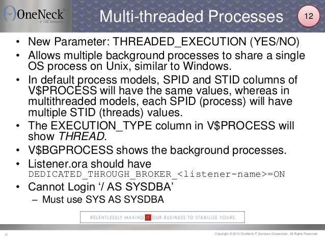 12c v$process 12c NEOOUG Oracle Database 2014 GLOC Features New 12c v$process 12c NEOOUG Oracle Database 2014 GLOC Features New