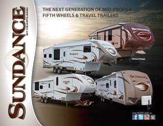 PlatinumPackage
THE NEXT GENERATION OF MID-PROFILE
FIFTH WHEELS & TRAVEL TRAILERS
Visit HEARTLAND on:
 