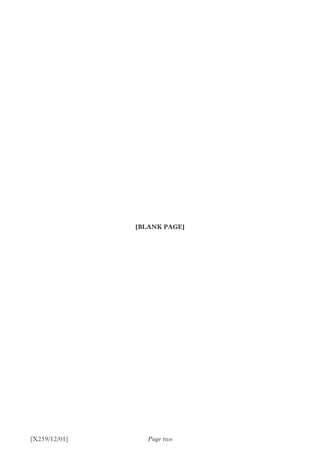 [X259/12/01]
[BLANK PAGE]
Page two
 