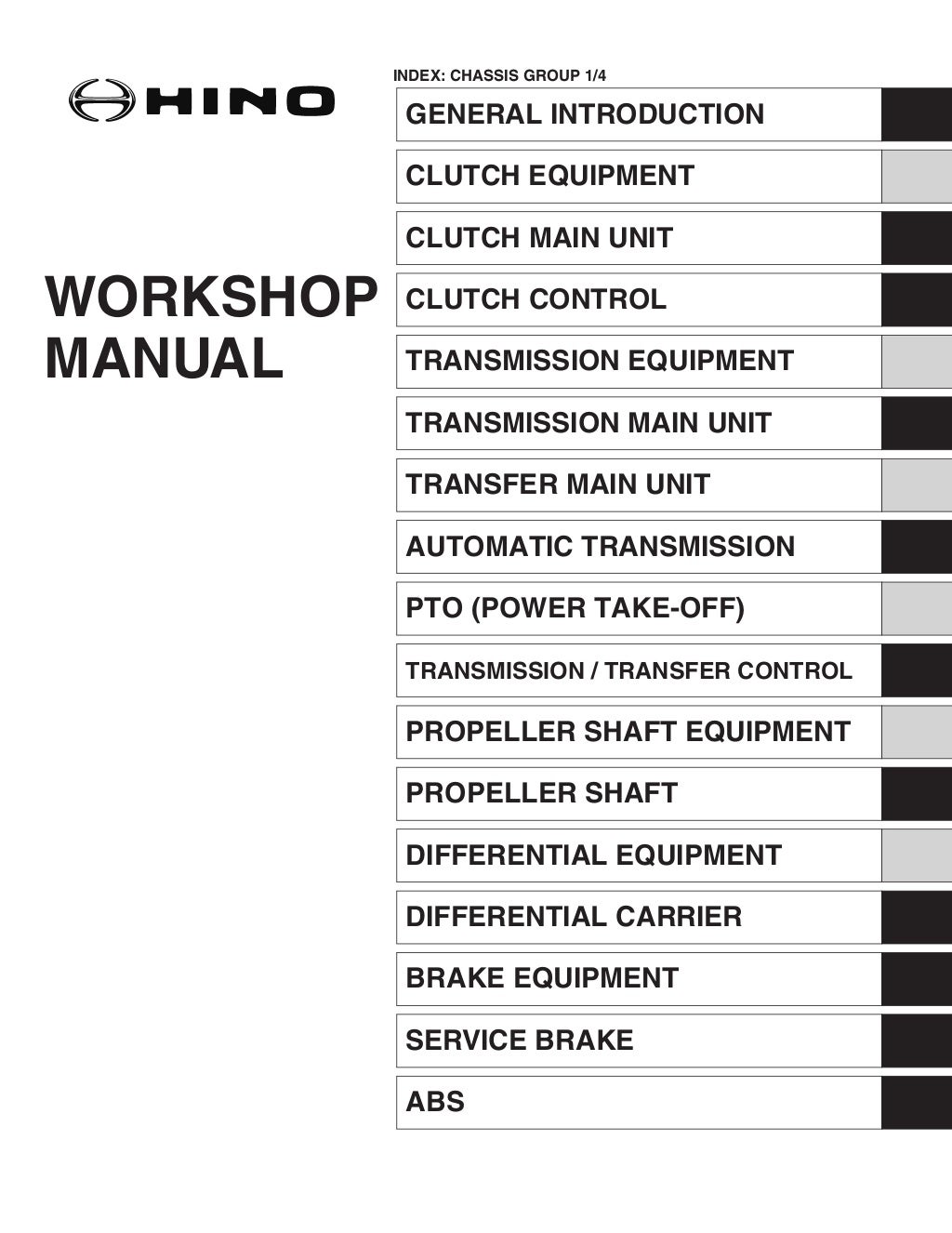 2014 hino 268 series truck service repair manual