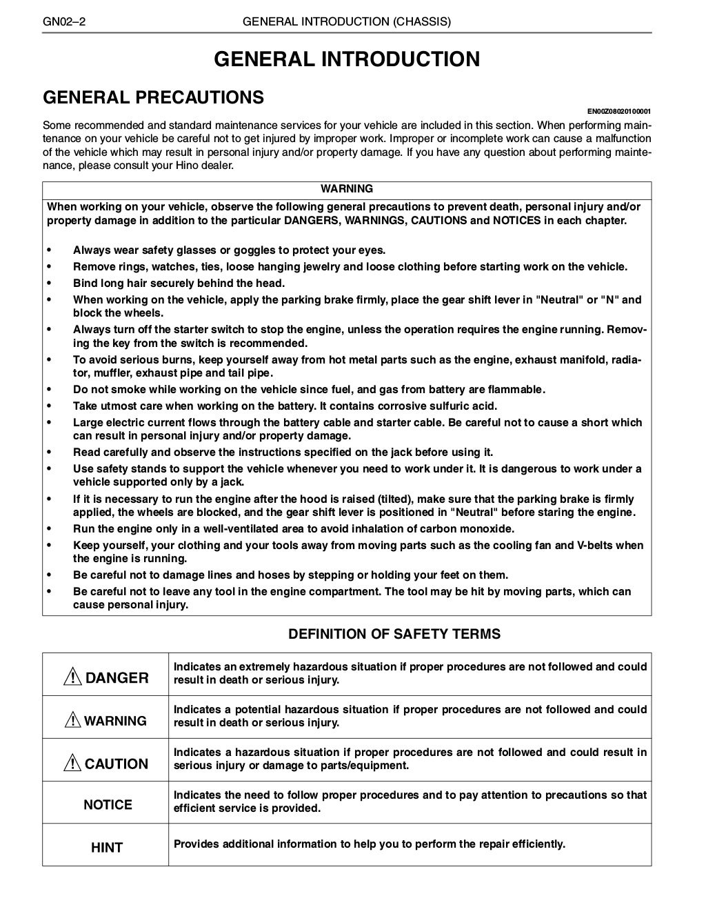 2014 hino 268 series truck service repair manual
