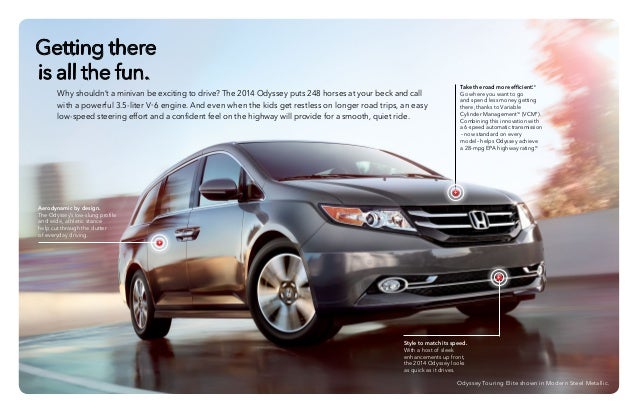 2014 Honda Odyssey Brochure for El Paso, Las Cruces, Alamogordo Honda