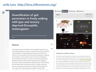 eLife Lens http://lens.elifesciences.org/
 