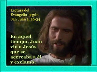 Lectura del
Evangelio según
San Juan 1, 29-34

 