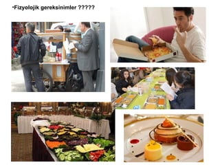 •Fizyolojik gereksinimler ?????
 