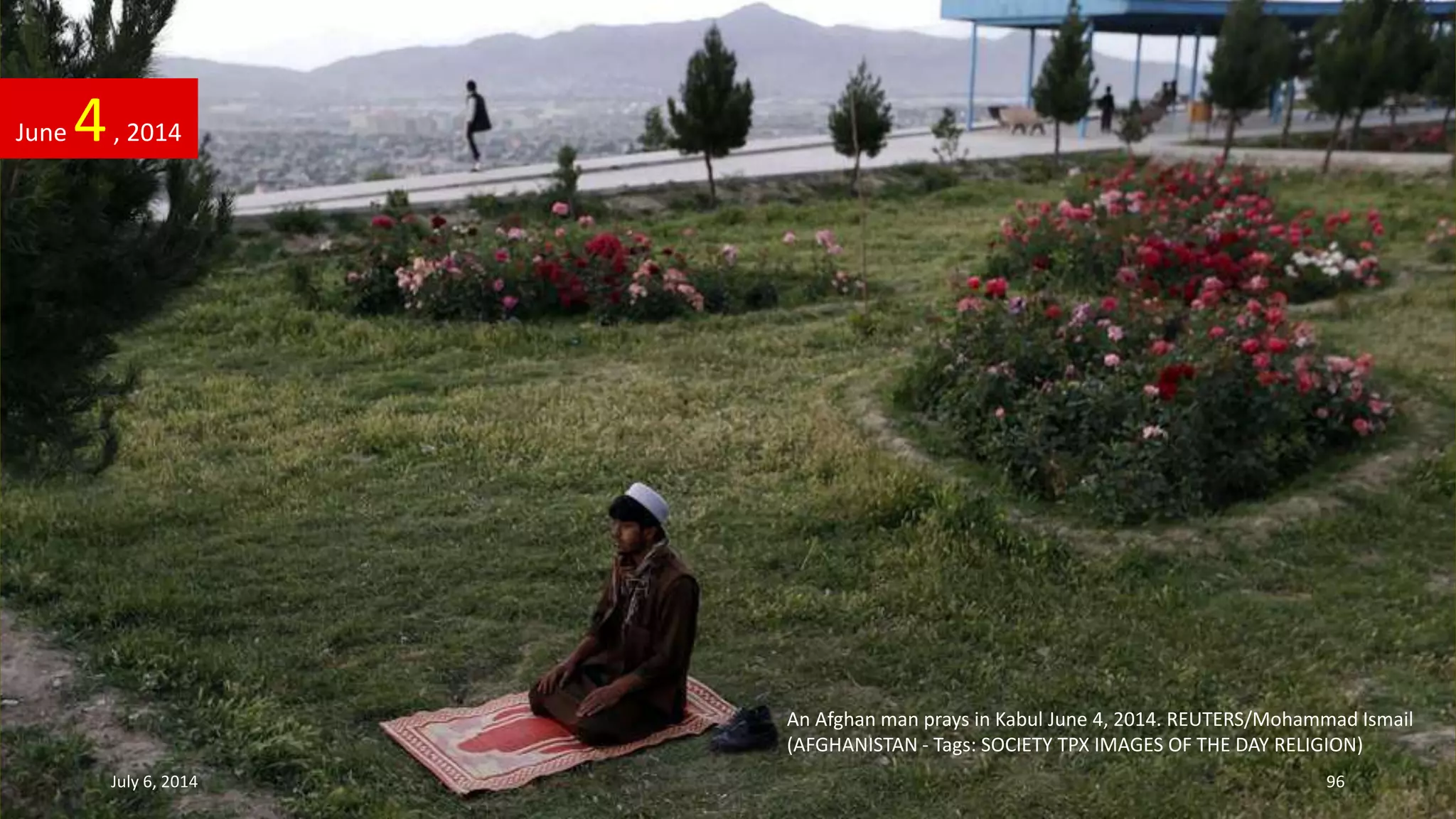An Afghan man prays in Kabul June 4, 2014. REUTERS/Mohammad Ismail
(AFGHANISTAN - Tags: SOCIETY TPX IMAGES OF THE DAY RELIGION)
June 4, 2014
July 6, 2014 96
 