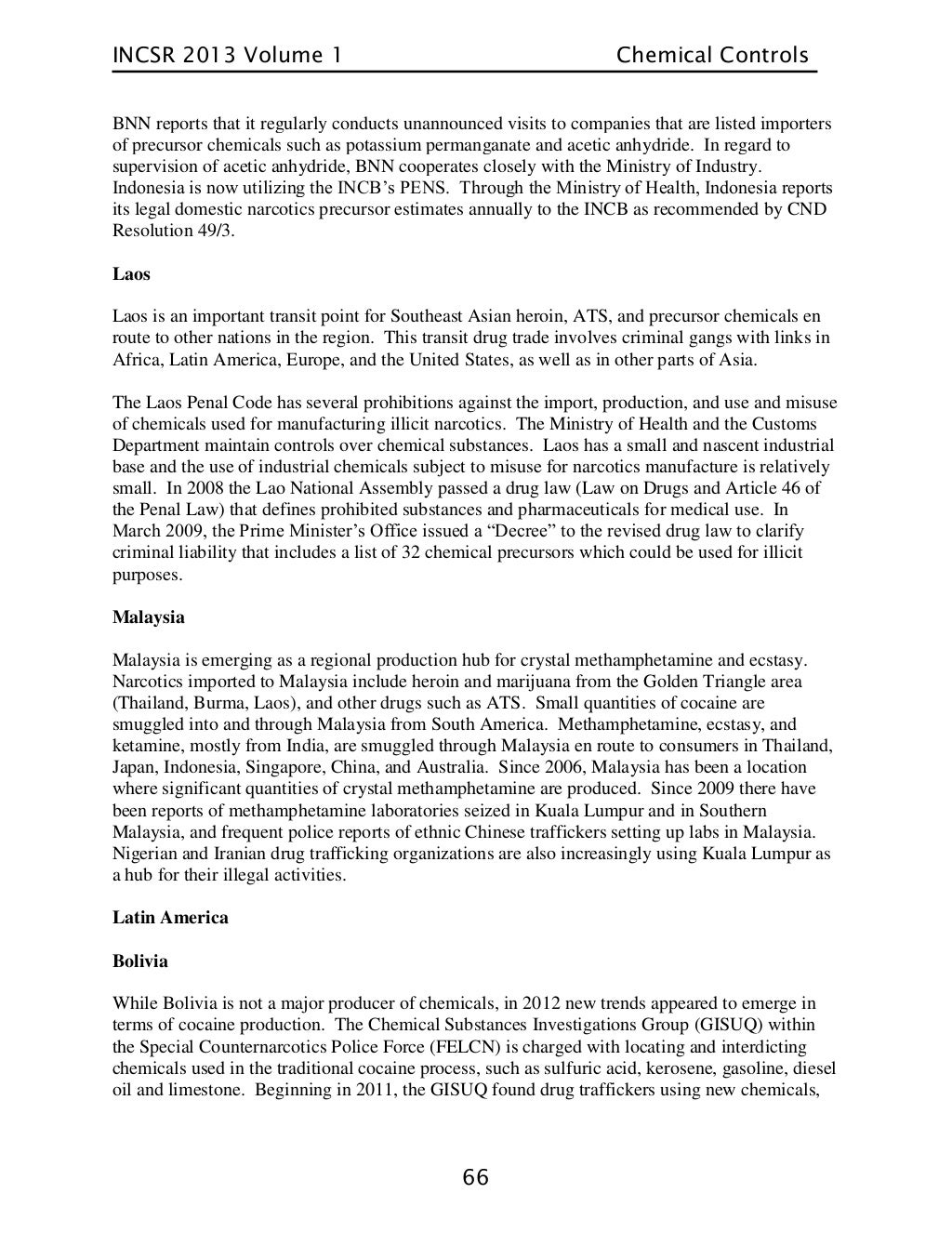 2014 international narcotics control strategy report