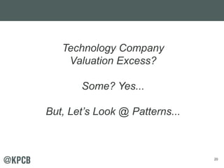 20
Technology Company
Valuation Excess?
Some? Yes...
But, Let’s Look @ Patterns...
 