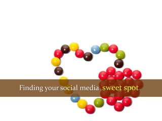 Finding your social media sweet spot

 