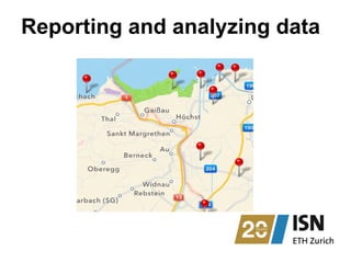 Reporting and analyzing data
 