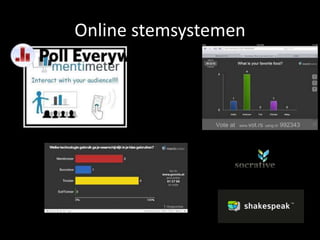 Online stemsystemen 
 