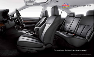 www.garylangauto.com | 815-385-2100

11
| 2014 Legacy

Comfortable. Reﬁned. Accommodating.
Legacy 3.6R Limited with Off-Black Leather and optional equipment.

 