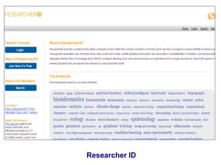Researcher ID
 
