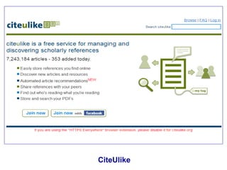 CiteUlike
 