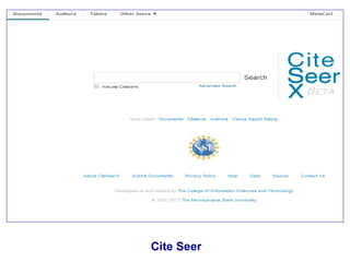 Cite Seer
 