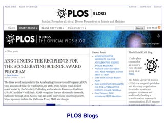 PLOS Blogs
 