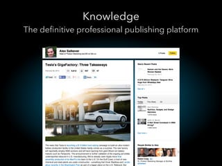 Knowledge
The deﬁnitive professional publishing platform

 