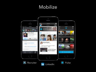Mobilize

Recruiter

LinkedIn

Pulse

 