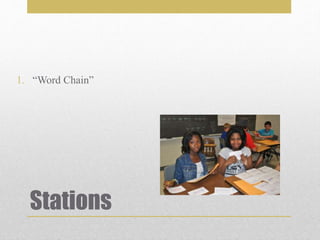 Stations
1. “Word Chain”
 