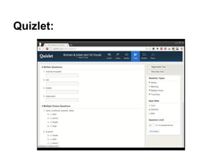Quizlet:
 