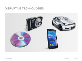DISRUPTIVE TECHNOLOGIES 
codecentric AG 
30.10.2014 Seite 11 
 