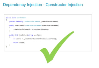 Dependency Injection - Constructor Injection
 