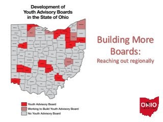 Building More
Boards:
Reaching out regionally

 